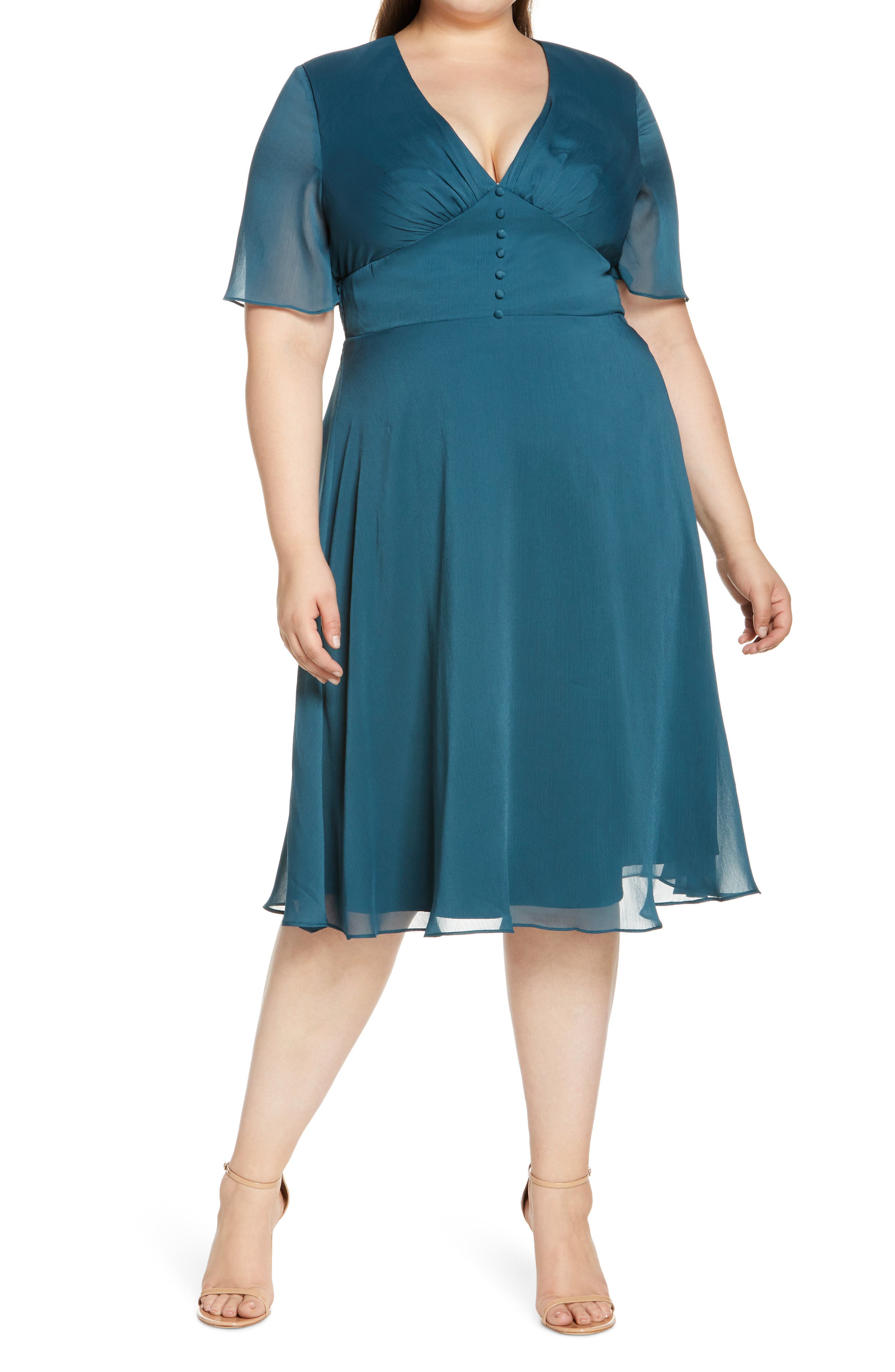 Blue/Green Plus Size Dresses for Women ...